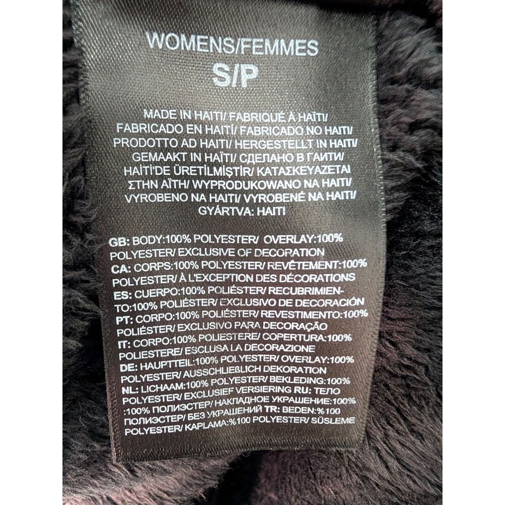 The North Face Novelty Osito Jacket Women Small Black Fleece Relaxed Fit 1/4 Zip - Picture 4 of 5